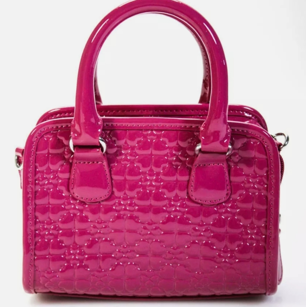 NEW Folli Follie Crossbody Heart❤Textured Bag - Picture 10 of 13